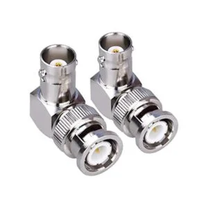 TUOLNK Paquete de 2 adaptadores de codo BNC macho a hembra_1