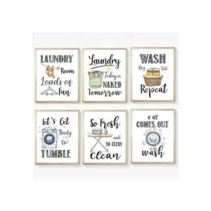 Divertidas reglas de lavandería impresiones artísticas_3