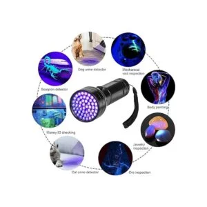 Linterna UV de luz negra 51 linternas LED de luz negra_4