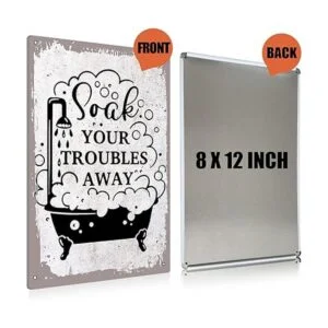 BEASTZHENG Letrero de metal para decoración de pared con_2