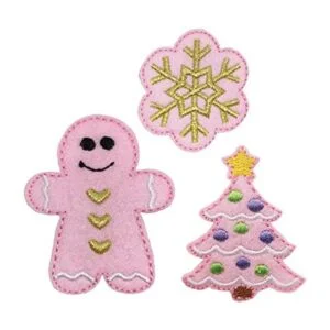 Parches bordados para planchar con diseño de copos de_1