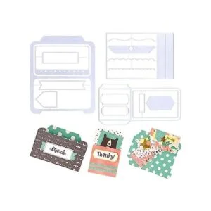 Paquete de 3 tarjetas troqueladas troqueles de corte en_1