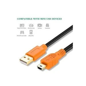 Mini cable USB de 15 pies Tan QY Mini USB Cable USB 2.0_7