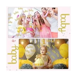 200 piezas de confeti dorado para bebé con acabado dorado_3