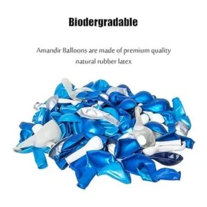 Amandir Kit de guirnalda de arco de globos azules 134_3