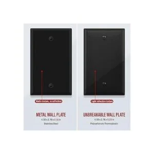 ENERLITES Placa de pared de metal para dispositivo en_5