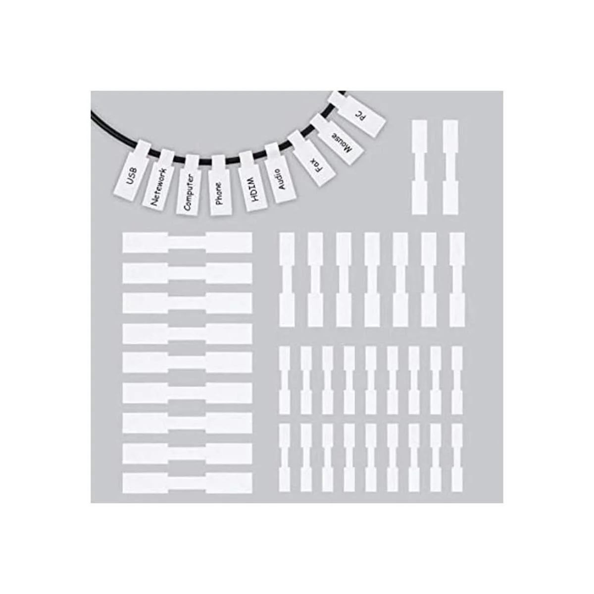 Etiquetas de cable autoadhesivas para cables 90 unidades_1