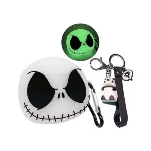 CCXNAS Funda compatible con Airpods con llavero calavera_1