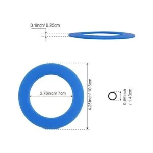 Paquete de 2 sellos de válvula de descarga de inodoro_5