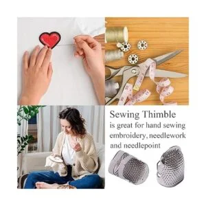 J.CARP Dedal de costura protector de dedo de metal_5