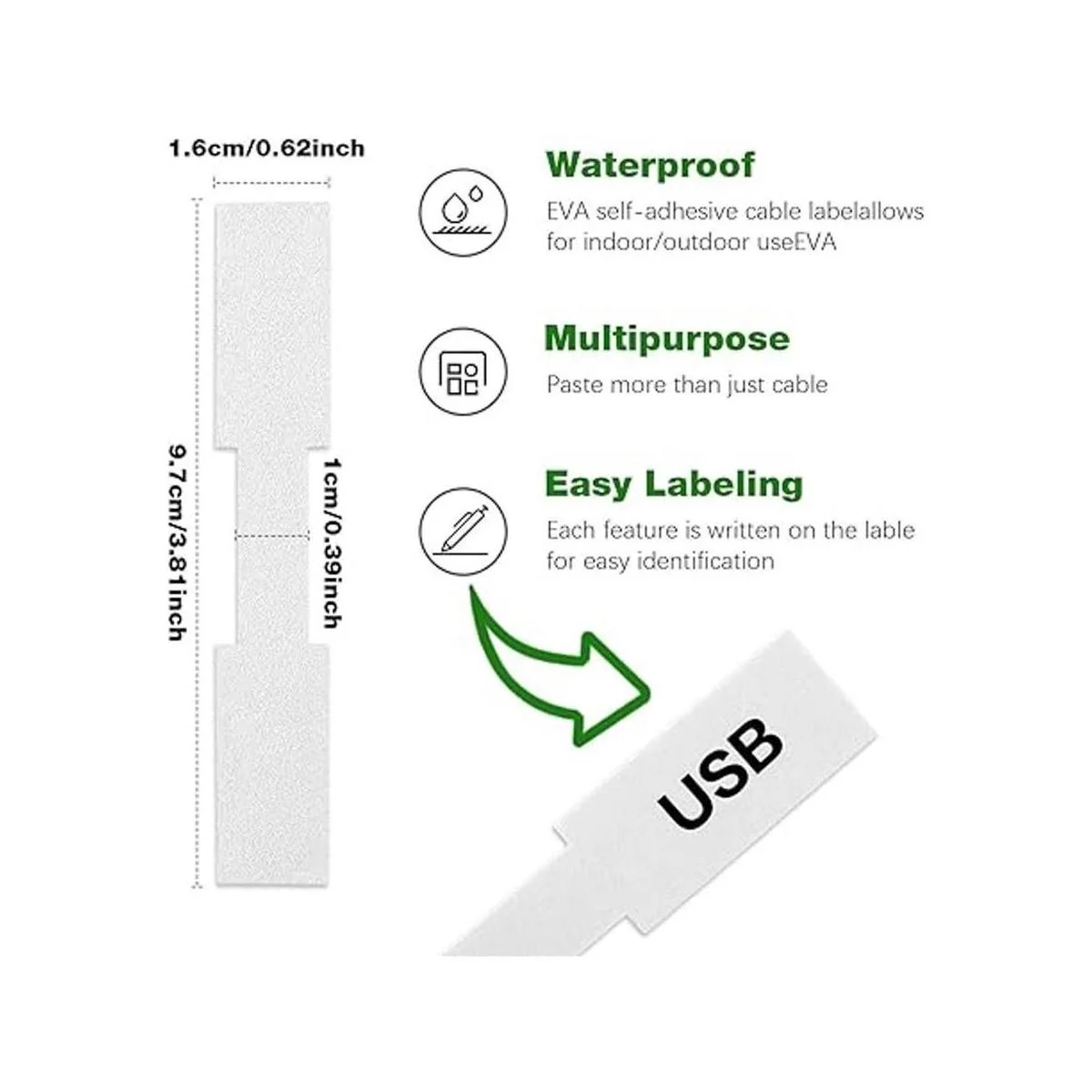 Etiquetas de cable autoadhesivas para cables 90 unidades_2