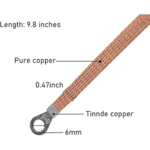 JJHXSM 6 unids cable de conexión trenzado de cobre plano_2