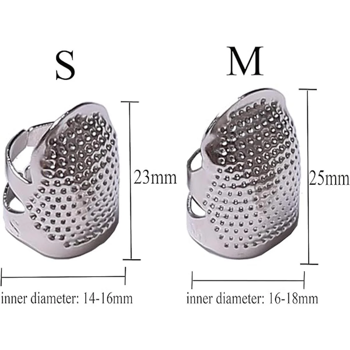 J.CARP Dedal de costura protector de dedo de metal_2