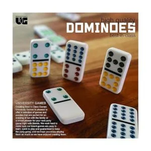 Juego de dominó de lata de viaje doble de 6 años de_5