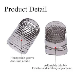 J.CARP Dedal de costura protector de dedo de metal_3