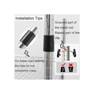 Clips de alambre para estantes Paquete de 60 clips de_4