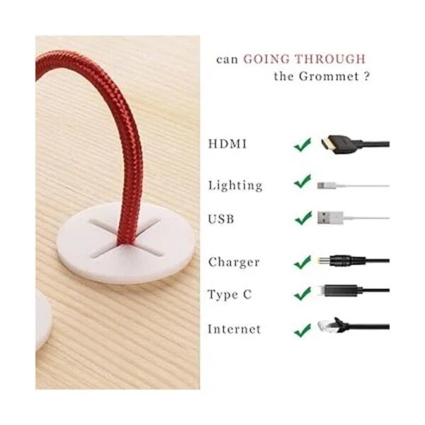 keenkee 6 piezas de cable de silicona flexible con ojales_4