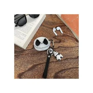 CCXNAS Funda compatible con Airpods con llavero calavera_4