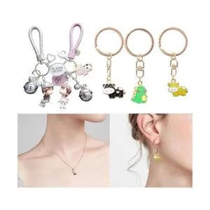 Honbay 50 colgantes lindos de la vaca del esmalte para la_6