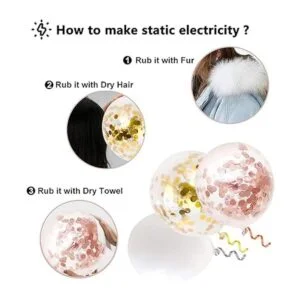 Globos de fiesta verdes y dorados 50 globos de confeti_7