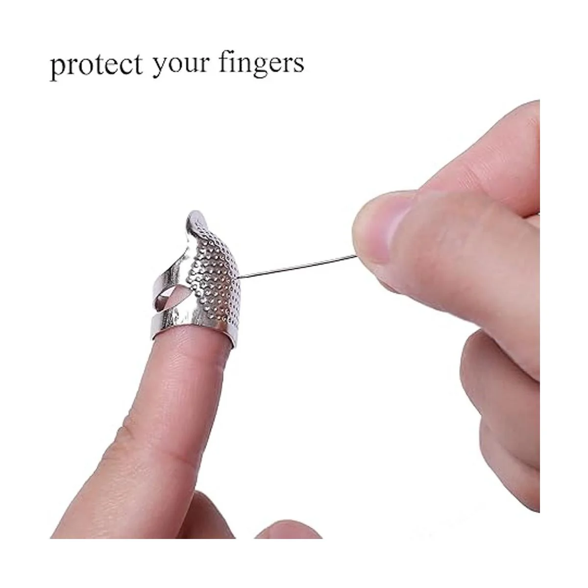 J.CARP Dedal de costura protector de dedo de metal_4