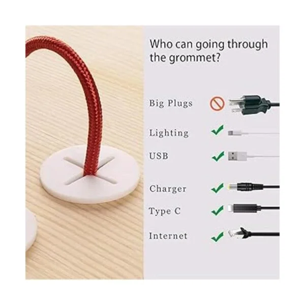 Paquete de 10 cables de ojal de 34 pulgadas de silicona_4