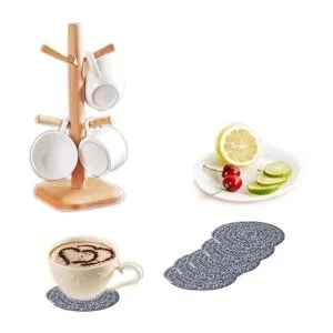 YYGMSS Posavasos para bebidas hechos a mano trenzados_6