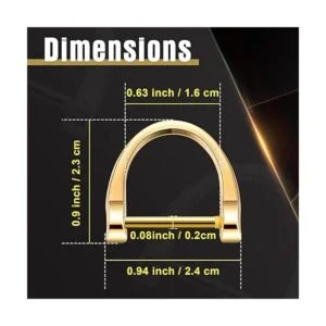 16 anillos en D con grillete de coche anillos con_2