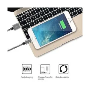 Cable de carga corto para iPhone paquete de 4 cable de_4