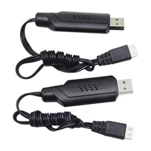 Blomiky Paquete de 2 cables de carga USB 9125 7.4 V 1.3 A_1