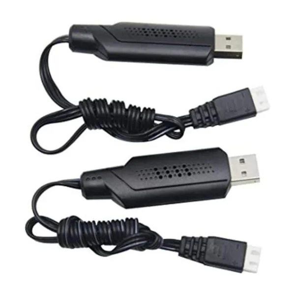 Blomiky Paquete de 2 cables de carga USB 9125 7.4 V 1.3 A_1