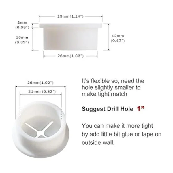 keenkee 6 piezas de cable de silicona flexible con ojales_2