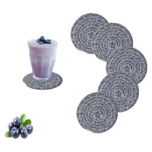 YYGMSS Posavasos para bebidas hechos a mano trenzados_3