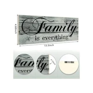 Jetec Family Signs Wood Family is Everything Decoración_2