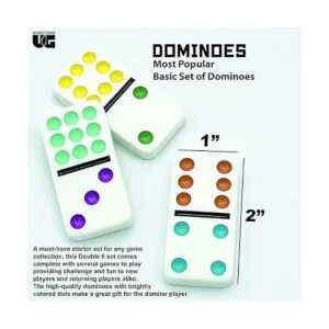 Juego de dominó de lata de viaje doble de 6 años de_4