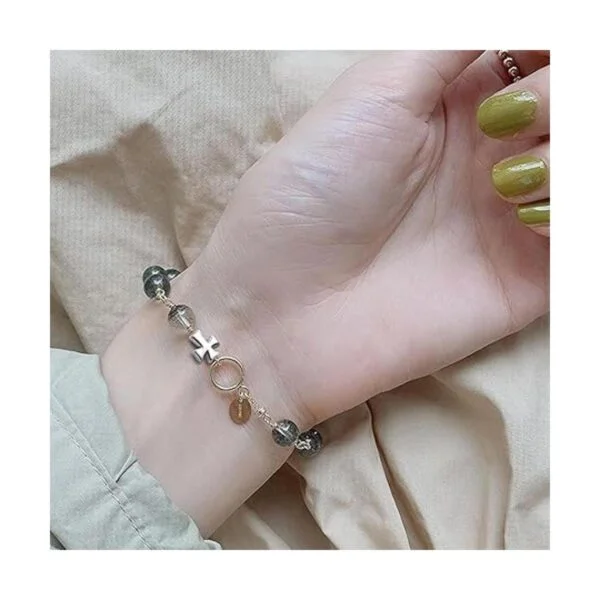 50pcs de plata antigua cruz espaciador perlas tibetanas de_5