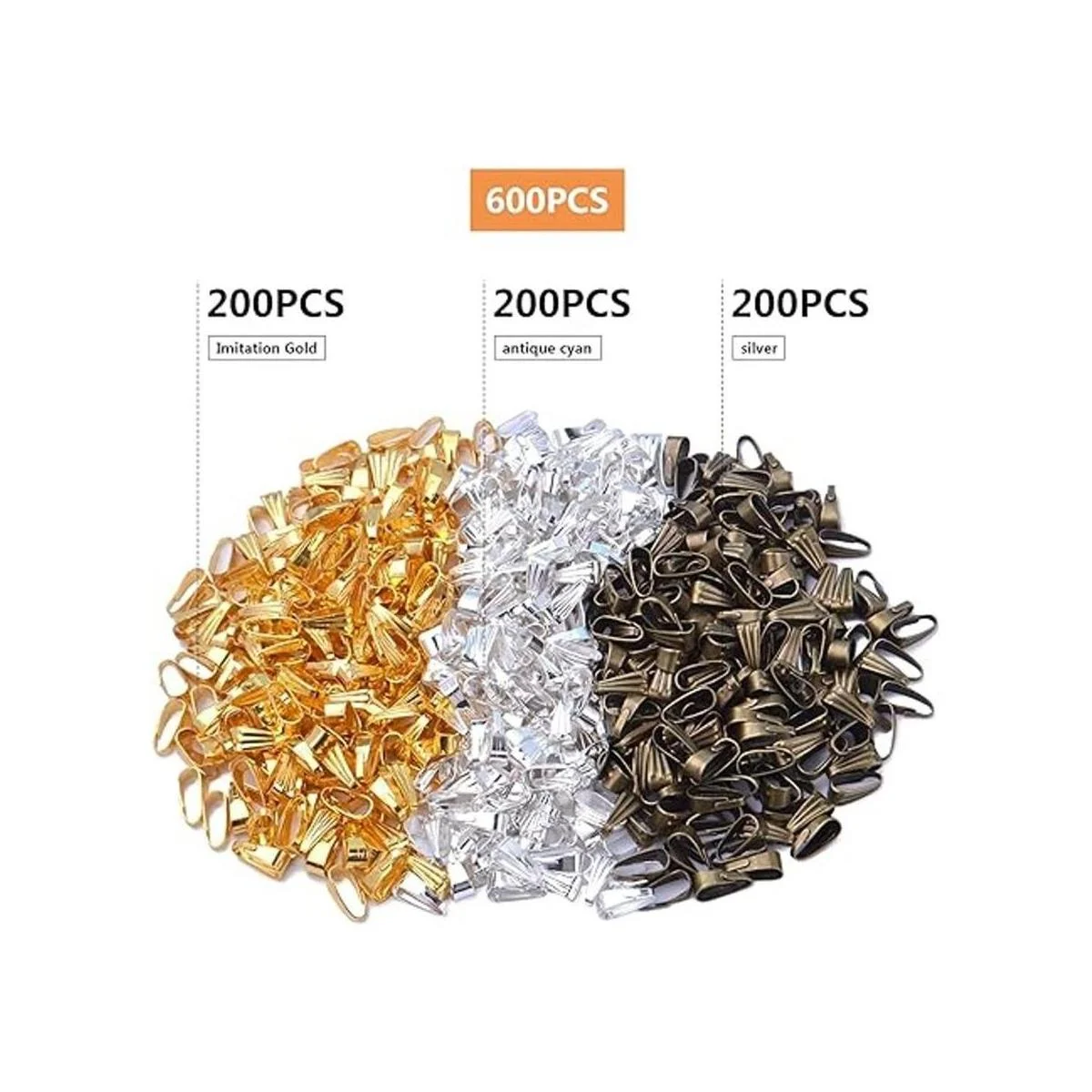 600 piezas de clip de metal broche de fianza gancho_2