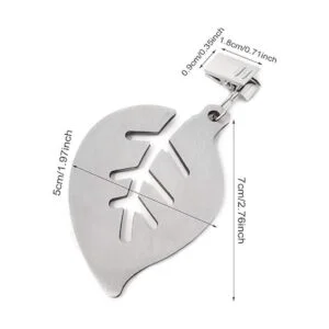 Honbay Juego de 4 pinzas de metal para mantel de acero_2