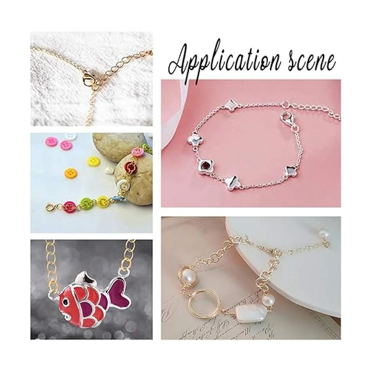 PandaHall 120 anillos de acero inoxidable 304 de 0.157 in_7