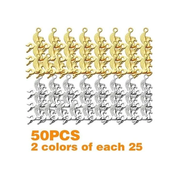 50pcs Flying Horse Charms Colgantes de Aleación Tibetana_2