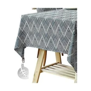 Honbay Juego de 4 pinzas de metal para mantel de acero_5