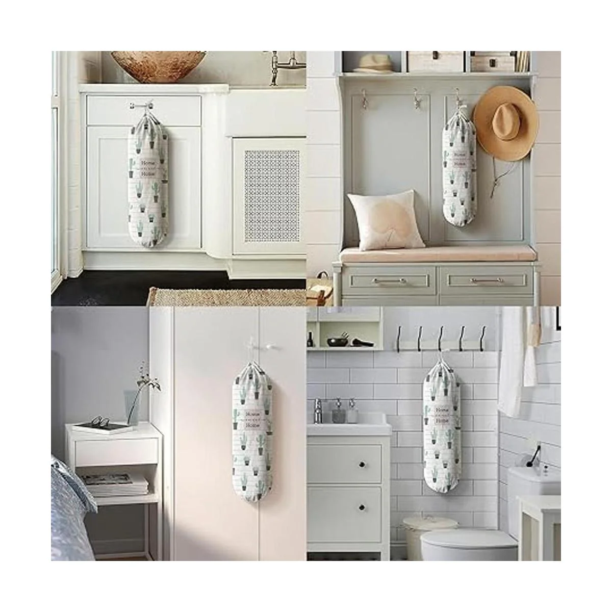 Hglian Soporte para bolsas de plástico dispensador de_6