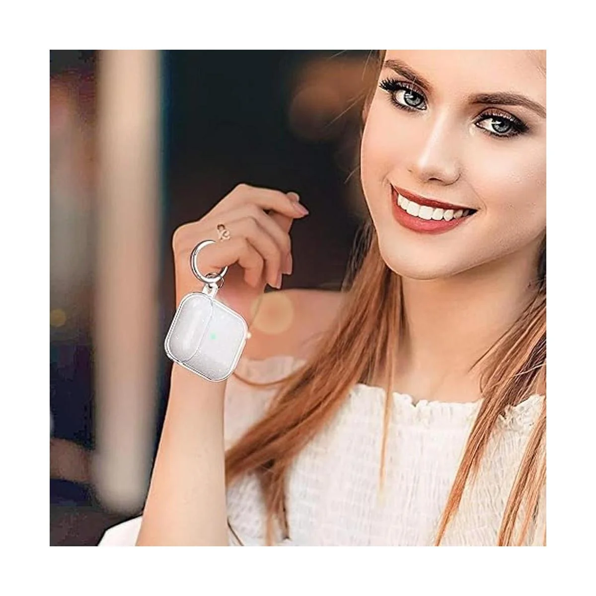 ULAK Funda compatible con Airpods transparente funda_6