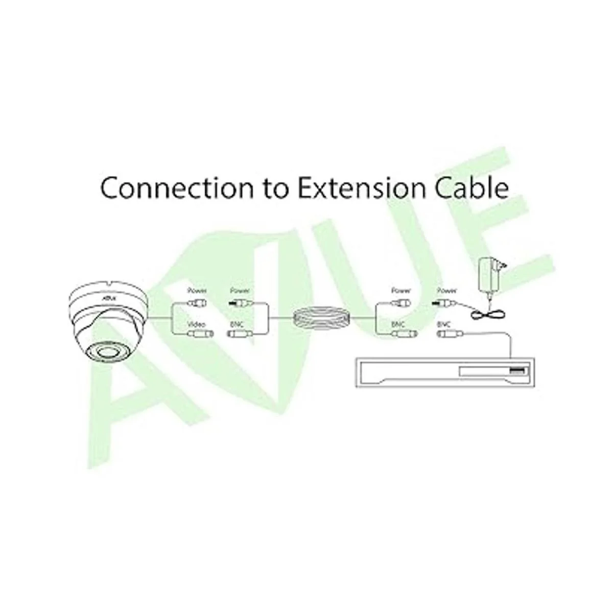 Cable siamés de 30 pies prehecho RG59 TVIAHDCVI_2