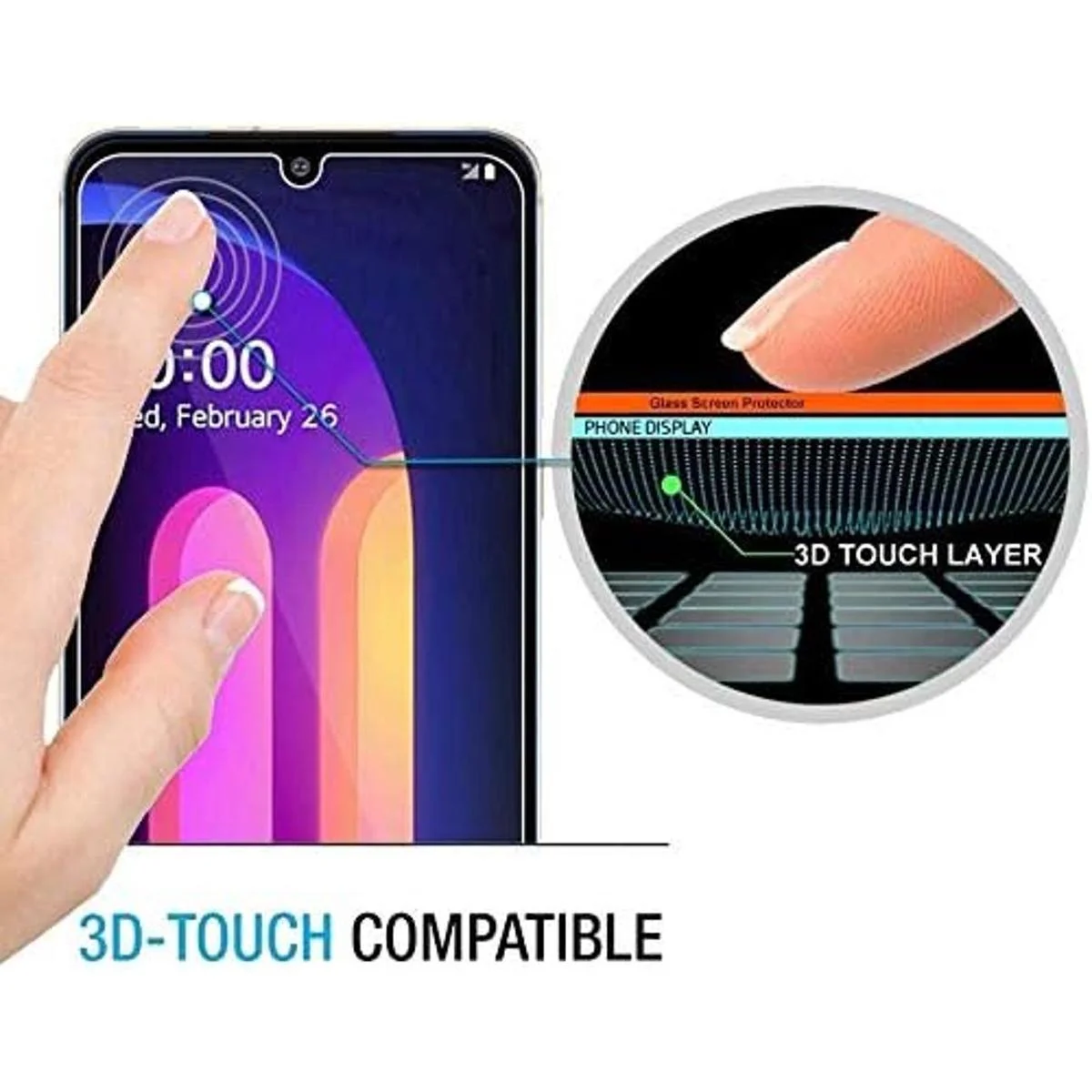 Protector de pantalla de cristal templado para LG V60_6