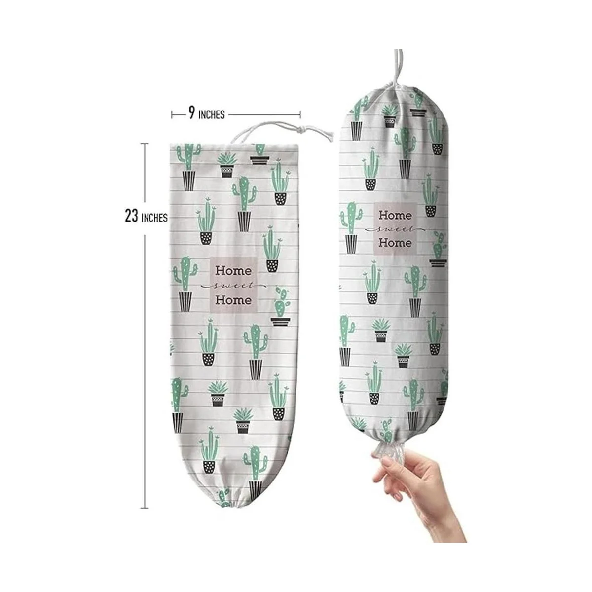 Hglian Soporte para bolsas de plástico dispensador de_5