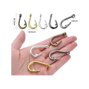 20 piezas de gancho de pescado colgantes de aleación de_3