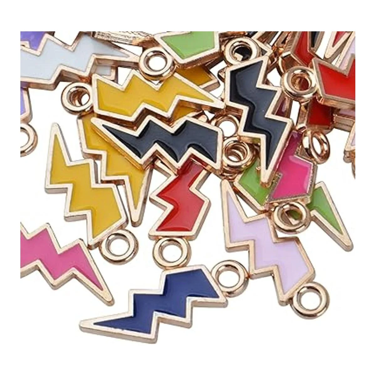 BronaGrand 50 dijes de relámpago esmaltados chapados en_4