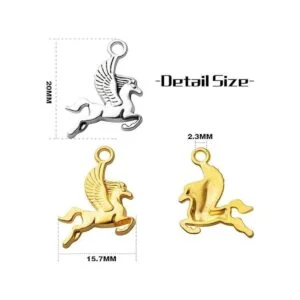 50pcs Flying Horse Charms Colgantes de Aleación Tibetana_3