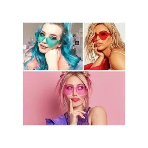 CLESDF 10 pares de gafas de sol con forma de corazón_6